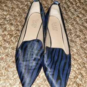Beautiful franco sarto blue with blackstripes